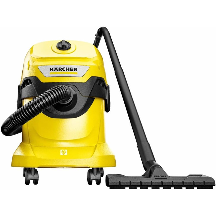 Пилосос для сухого та вологого прибирання Krcher WD 4 V-20/5/22, вкл. плоский гофрований фільтр, запатентований фільтрувальний бло