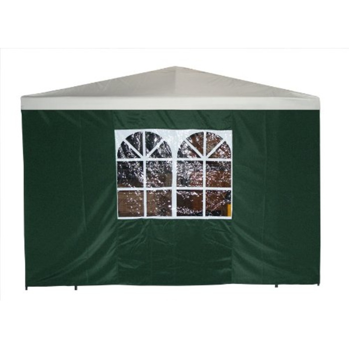 Бічна панель для павільйону 3x3 метри з вікном, зелена