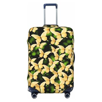 Чохол для валізи Метелик, міцний захист для багажу розміру XL (45.7-81.3 см), чорний