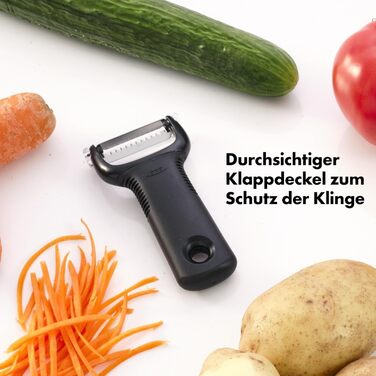 Очищувач OXO Good Grips для смужок жульєну виготовлений з леза чорного жульєну Edesltahl