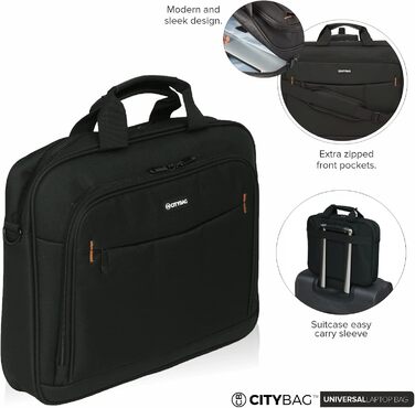 Сумки для ноутбука через плече, сумка для ноутбука, компактна сумка для ноутбука, сумка-торбинка / сумка через плече з кишенями дл