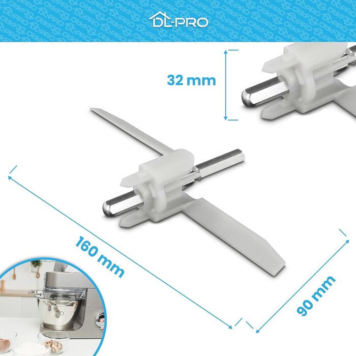 Драйвери 155 мм для Bosch 630760 00630760 MUM5 MUMS MUMV MUZ5 HomeProfessional VeggieLove Крило безперервного подрібнювача деревини для кухонного комбайна, 2 шт.