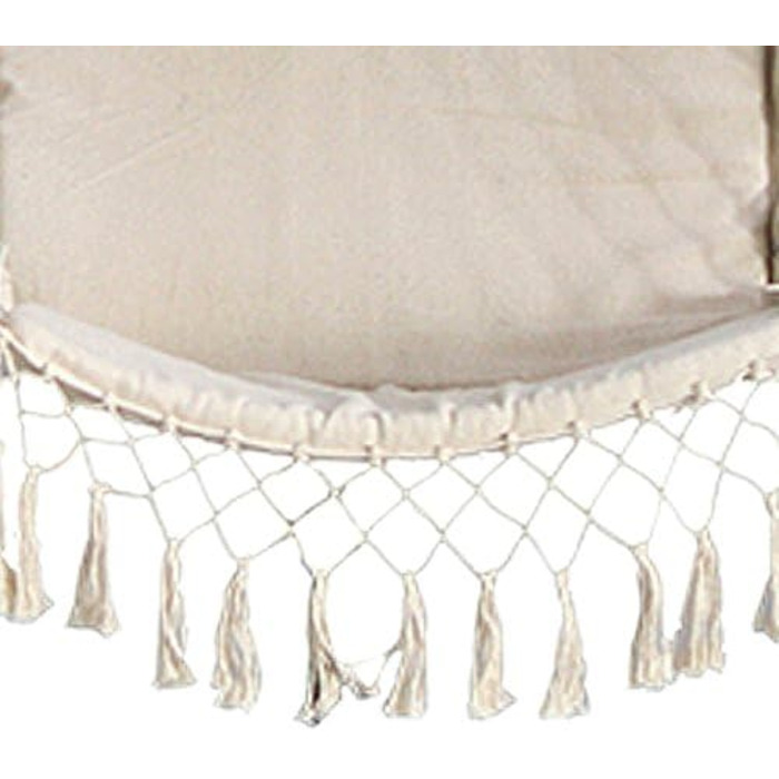 Підвісне крісло Habeig бежеве, підвісна гойдалка - вантажопідйомність до 140 кг