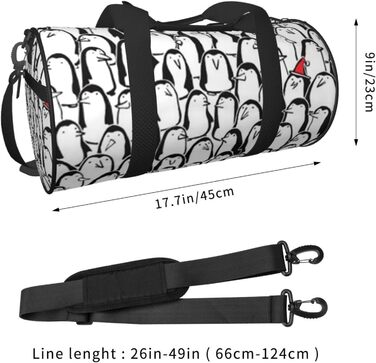 Стильна дорожня сумка Зграя пінгвінів, спортивна сумка для чоловіків та жінок, сумка для подорожей та спорту