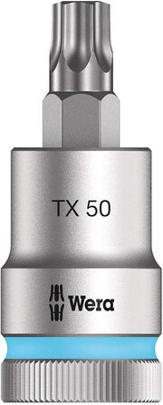Набір біт Wera 05003997001 C 3, TORX HF Zyklop Bitnuss-Satz, Torx, з фіксатором, привід 1/2, 6 предметів