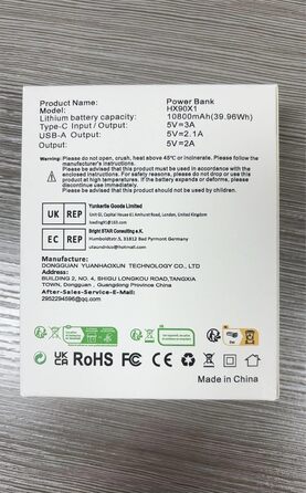 Для iPhone 10800mAh з вбудованим кабелем, швидка зарядка PD 3.0A, LCD дисплей, зовнішній акумулятор, сумісний з iPhone 14 Pro Max/14/13/13 Pro/12/11/XS/XR/X/8 Plus/SE та ін. A-чорний