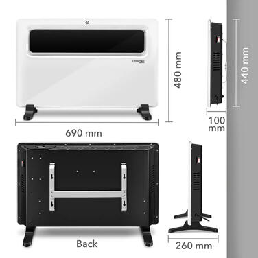 Конвектор Trotec TCH 1510 E 1500W White (1410000529)