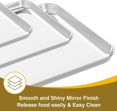 Деко для випікання Wildone з набором решіток (3 форми 3 решітки), форма для випічки з нержавіючої сталі з решіткою для охолодження