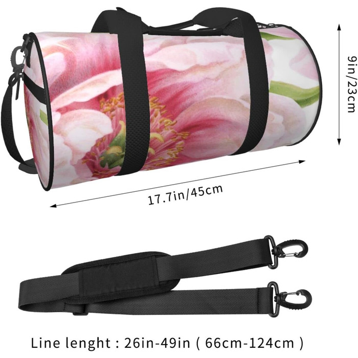 Дорожня сумка-циліндр з квітковим візерунком, спортивна сумка для чоловіків та жінок, сумка-мішок, спортивна сумка