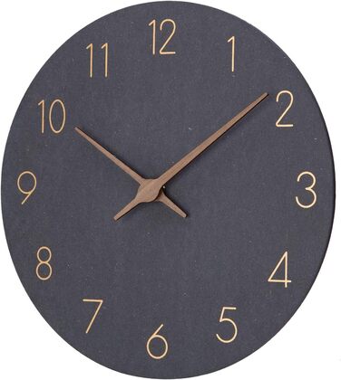 Дерев'яний настінний годинник ACCSHINE MDF без біжучої стрілки безшумний сучасний 30-сантиметровий кварцовий настінний годинник на