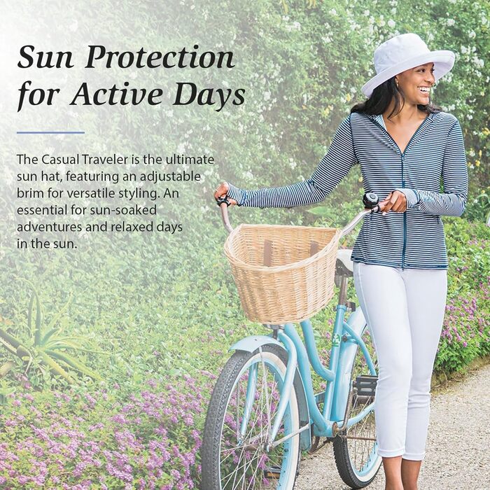 Жіночий сонцезахисний капелюх Wallaroo Hat Company із захистом від сонця UPF 50, з широкими полями, що складається, регулюється, розмір M (від 13 років), синьо-темно-синій