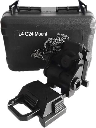 Нічні окуляри HWZ Stent Skip Rhino Night-Vision NVG кріплення для шолома L4 G24 Fast OPS PJ MH BJ Mich (чорний)