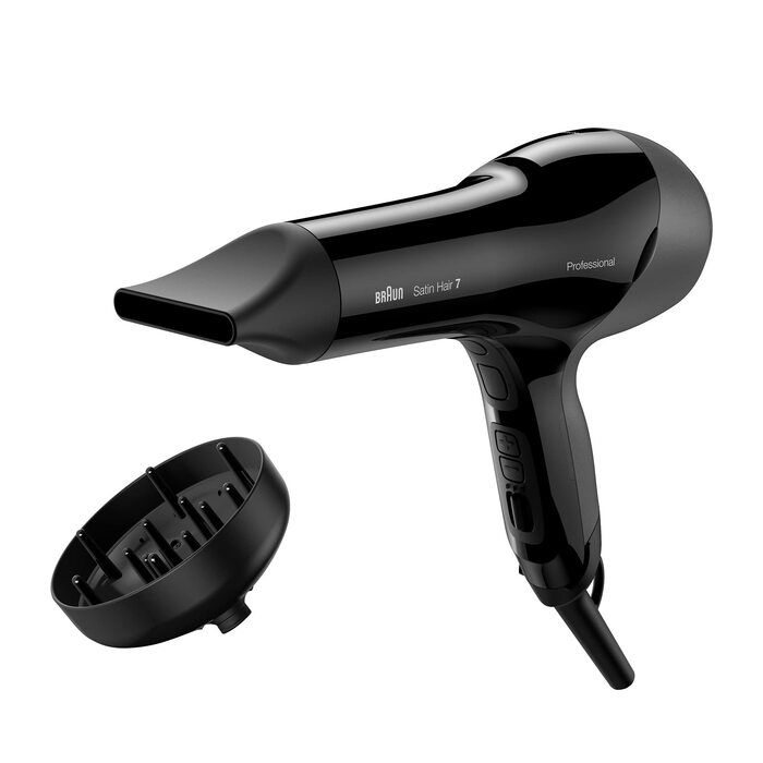 Фен для волосся Braun Satin Hair 7 SensoDryer HD785 з термосенсором, IonTec та дифузором, чорний
