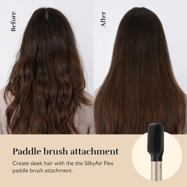 Стайлер і фен Silk'n Air I SilkyAir Flex I 5-в-1 насадка для автоматичного накручування локонів, лопатева щітка, овальна щітка, ко