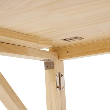 Настінний розкладний стіл, соснова деревина, розкладний верстак, плаваючий стіл для балкону, офісу, ванної кімнати, каравану, складу (80 * 50 см) 80*50 см