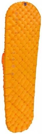 Надлегкий ізольований килимок для сну з повітрям - Ультралегкий килимок для сну Thermolite - Надзвичайно компактний - Система блокування подушки - 2,5 сезони - Мішок-насос - Туристичний - Помаранчевий Звичайний Помаранчевий