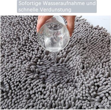 Килимок для собак Cleany, преміальний килимок для собак 60 x 90 см, килимок для вловлювання бруду для собак, водонепроникний килимок для собак, килимок для входу, передніх дверей та коридору, темно-сірий - 60 x 90 см