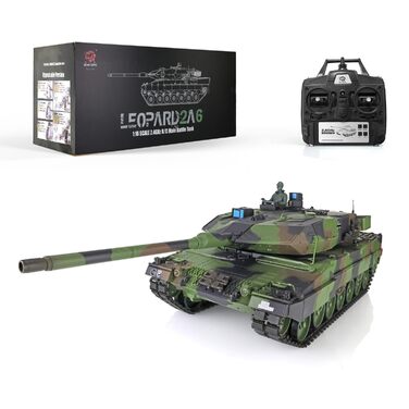 Радіокерований танк Leopard 2A6 RC 1/16, 2.4 GHz, з функцією стрільби (6 мм)