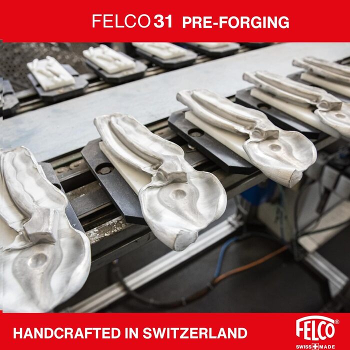 Садові ножиці FELCO 31 (ножиці для дерев, діаметр різання 25 мм, довжина 210 мм, садові ножиці для великих рук, з ковадлом, для правшів та лівшів) одинарні