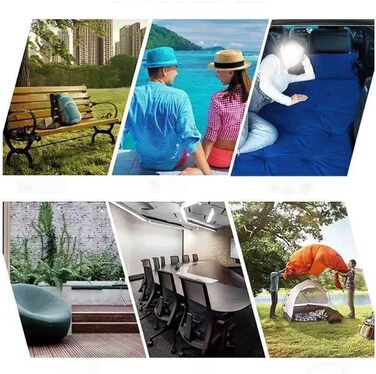 Автомобільний надувний матрац ZAPORA для SEAT Alhambra II 2010-2020, портативний, товстіший надувний матрац, надувна подушка для заднього сидіння, надувна подушка для багажника, подорожі, комфортний, B