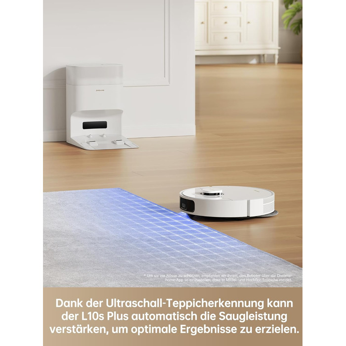 Робот-пилосос з автоматичним вивантаженням пилу, збирає пил до 90 днів, потужність всмоктування 7 000 Па, система миття DuoScrub,