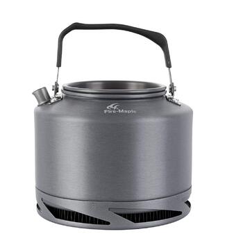 Кемпінговий чайник Fire-Maple з анодованого алюмінію, XT у двох розмірах, 1,5 літра, чорний