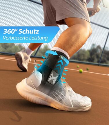 Бандаж для гомілковостопного суглоба швидкого застібання з автоматично формуваними стабілізуючими накладками, облягаючий бандаж для чоловіків та жінок, бандаж для гомілковостопного суглоба при розтягненнях, відновлення після травм, спортивний, розмір S Чо