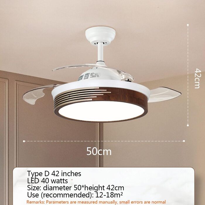 Світлодіодне освітлення NSXBY, прихований стельовий вентилятор, безшумний вентилятор, сучасний стельовий вентилятор, пульт дистанц