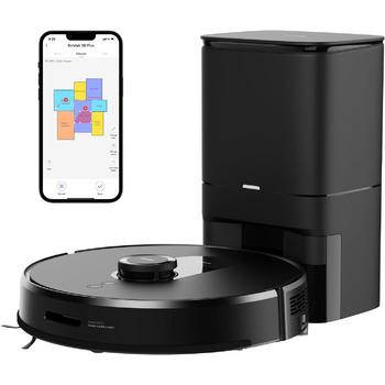 Робот-пилосос та швабра зі станцією автоматичного спорожнення (потужність всмоктування 2700 Па, час автономної роботи до 180 хв, к
