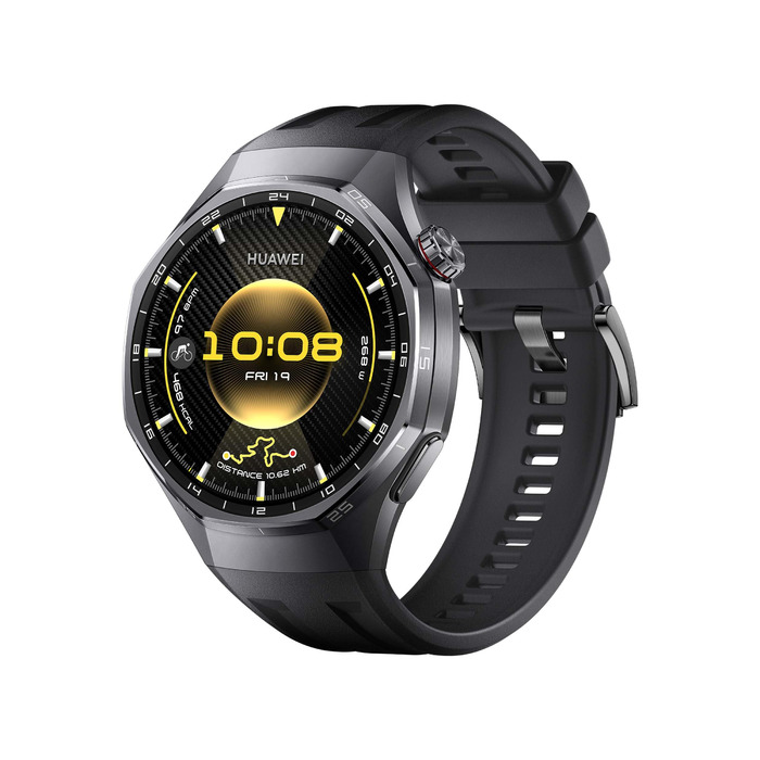 Розумний годинник HUAWEI Watch GT 6 Pro, GPS, ЕКГ, 1,47-дюймовий AMOLED-дисплей, до 21 дня роботи від акумулятора, комплексні функції для їзди на велосипеді, понад 100 спортивних режимів, сумісний з Android та iOS, моніторинг здоров&39я, чорний, автономни