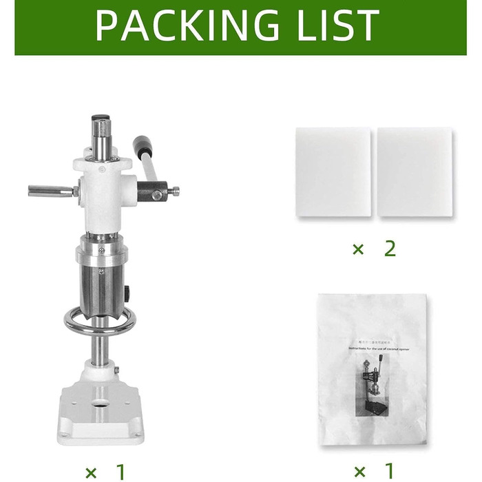 Відкривач кокосових ковпачків, ручний відкривач для кокосів з нержавіючої сталі, комерційний ручний відкривач для кокосових горіхів, ручка, що економить час і працю регульована висота, розмір відкриття 6 см, білий