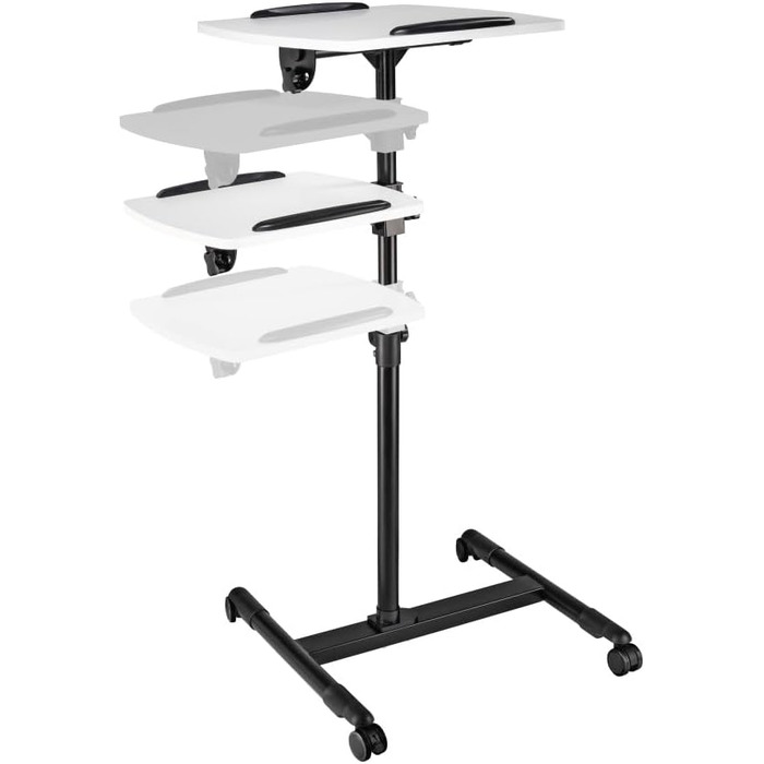 Стіл для проектора Hama з 2 рівнями (42 x 50/40 x 35 см), регульований по висоті, з колесами