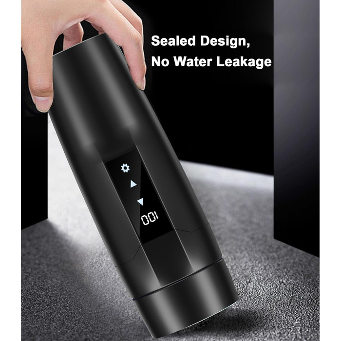 Портативний автомобільний чайник з підігрівом, 350 мл, кружка з нержавіючої сталі 304, регульована від 40 до 100 , колба для швидк