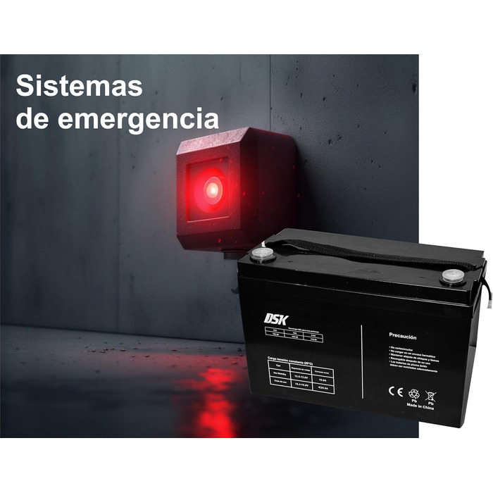 Акумуляторна батарея DSK 12V 9Ah Універсальний адаптер F1/F2 в комплекті Розміри 1565x100 мм Для ДБЖ, сигналізацій та електромобілів