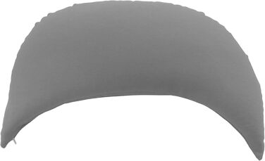 Подушка GIRAFFENLAND Crescent з органічною лушпинням проса, сірий колір - подушка з проса з додатковою органічною інкрустацією, органічне лушпиння проса плюс