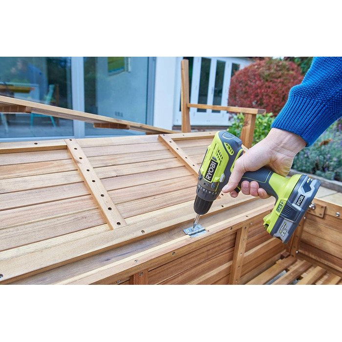 Акумуляторний ударний дриль RYOBI 18 В ONE R18PD2-242S (2-швидкісний редуктор, макс. крутний момент 40 Нм, рівнів крутного моменту