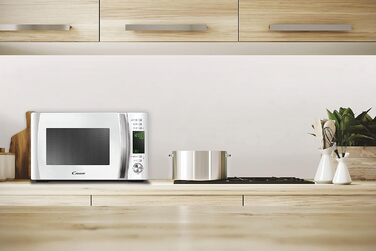 Мікрохвильова піч з грилем і приготуванням в додатку, 40 автоматичних програм, 1000 Вт, колір білий, 20dw