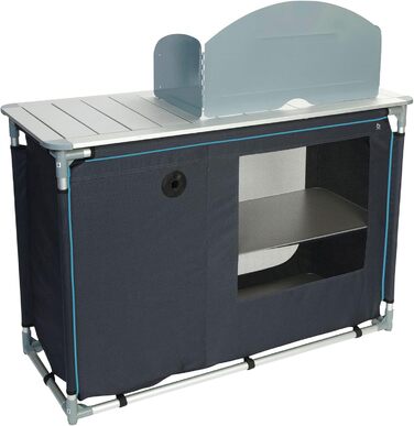 Кемпінговий кухонний ящик для подорожей, складна шафа, вітрозахисна раковина з алюмінію