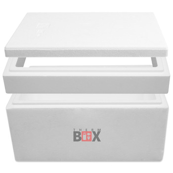 Модульна коробка THERM BOX від 14 л до 43 л, що розширюється, різних розмірів, пінопластова коробка-холодильник, коробка з підігрівом, багаторазова, 43M - 43 л