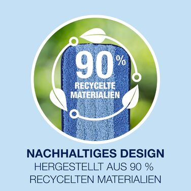 Набір чохлів для швабр Bona з 3 чохлами для швабр, ганчіркою для підлоги, мікрофібровою подушечкою для чищення з двозонним дизайно