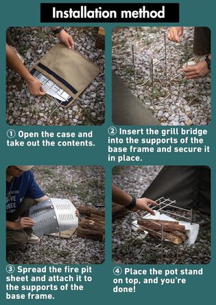 Підставка для багаття з нержавіючої сталі Solo Grill типу A4 SOLO-A4