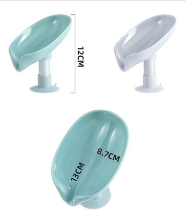 Мильниця з зливом 2 шт. , мильниця без свердління, стаціонарне зберігання шампуню, мильниця у формі повітродувки, тримач для кухон