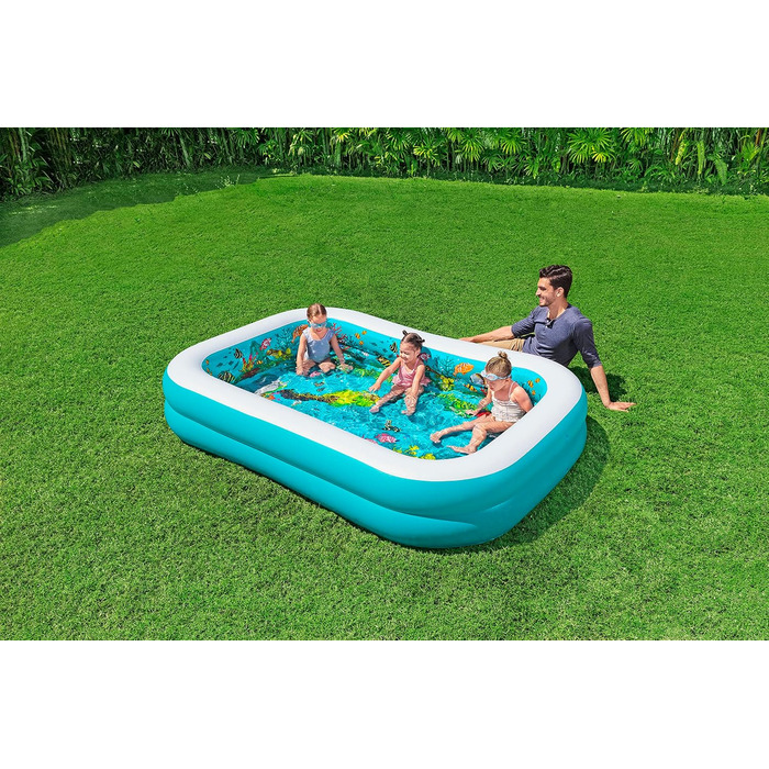 Сімейний басейн Bestway 3D Adventure 262 x 175 x 51 см, прямокутний 262 x 175 x 51 см 3D
