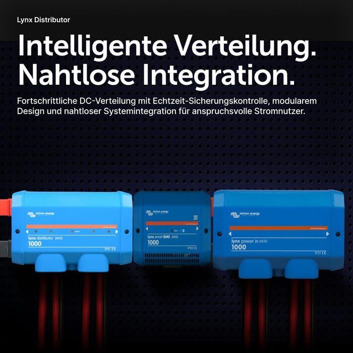 Розподільник Victron Energy Lynx M10 розподільник постійного струму 1000A з чотирма запобіжниками на виходах та моніторингом запобіжників через Bluetooth