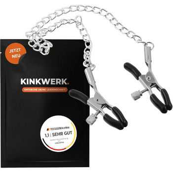 Затискачі для сосків KINKWERK, регульовані, металеві, з м’якими накладками