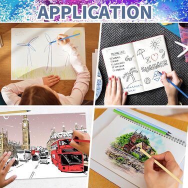 Кольорових олівців для розмальовок для дорослих, професійні олівці для малювання для дорослих, початківців, професіоналів, 48