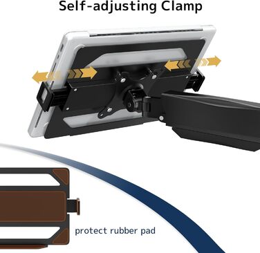 Універсальний тримач для ноутбука та монітора 2-в-1, для ноутбуків 11.6-17.3 та моніторів 17-32, навантаження до 9 кг, VESA 75/100 мм, кріплення на стіл (затискач та отвори)