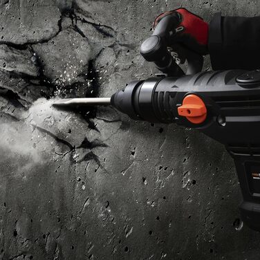 Відбійний молоток Meister 1600 Вт, MAH1600-1 - патрон SDS-Max - енергія удару 25 Дж - антивібраційна рукоятка - з плоским та гострим зубилом/відбійним зубилом у кейсі/зубило/молоток / 5453050 MAH1600-1 1600 Вт