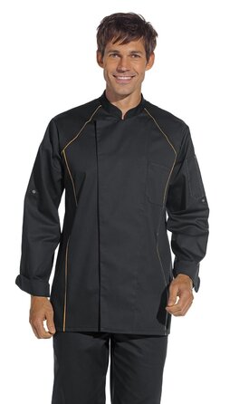Куртка кухаря Leiber Kochjacke чорна sun розмір M (12-2524-1049)