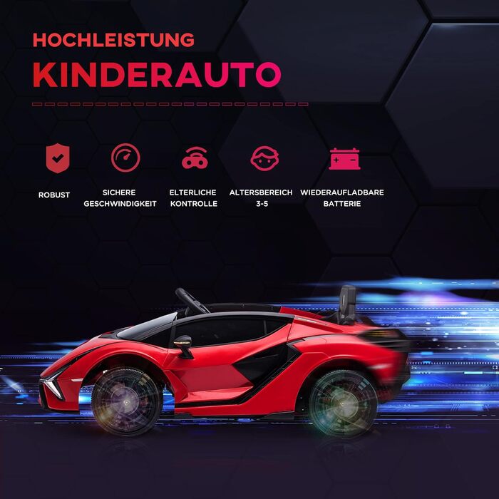 Дитячий автомобіль 12V 2 режими їзди Lamborghini SIAN позашляховик іграшка Електромобіль з пультом дистанційного керування Музика(